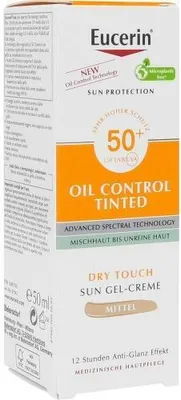 Zdjęcie produktu dla Eucerin Sun Oil Control krem koloryzujący Lsf 50+ rękawica. 50 ml