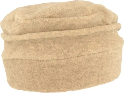 MtM warmer & weicher Stoffhut Fleece Wintermütze mit Biese in beige
