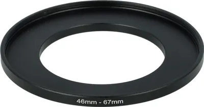 Produktbild von vhbw Step-Up-Ring Adapter 46mm - 67mm für Kamera Objektiv - Filteradapter, Metall Schwarz