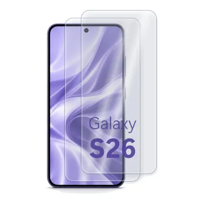 Imagen del producto de H Hardy Cristal híbrido para Samsung Galaxy S26, antiastillas 7H, pack de 2