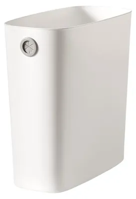 Productafbeelding van Afvalbak zonder deksel voor de badkamer, 10 liter, warmgroen/wit
