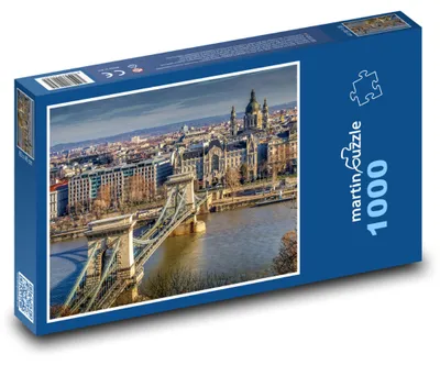Zdjęcie produktu dla martinpuzzle - Puzzle 1000 elementów - Most nad rzeką - Budapeszt