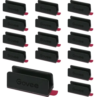Produktbild von Govee H10D1001, Montagehalterung, Schwarz, Kunststoff, Govee, Neon Rope Light 2, 20 Stück(e)