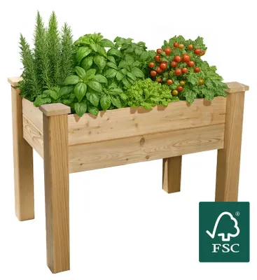 Produktbild von BioGreen Hochbeet Windsor aus Lärchenholz für Balkon L 100 x B 60 x H 75 cm