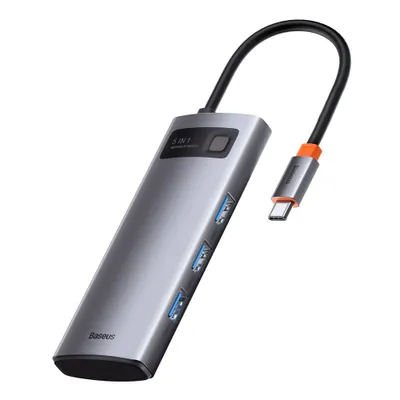 Obrázok produktu pre Baseus WKWG020013, Kábel, USB 3.2 Gen 1 (3.1 Gen 1) Type-C, 100 W, Šedá, 30 Hz, Hliník