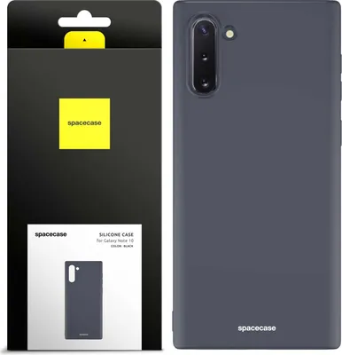 Image de Coque en silicone SPACECASE Coque en silicone pour Galaxy Note 10 Noir