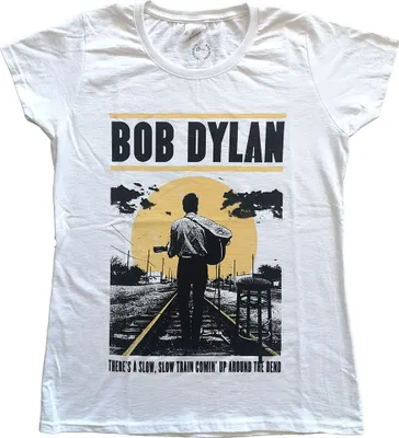 Produktbild von Bob Dylan Slow Train White L Damen T-Shirt