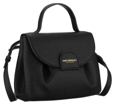 Obrázek produktu pro Peterson dámská crossbody kabelka z ekologické kůže černá 22 cm