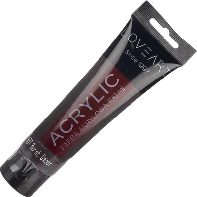 Immagine prodotto di Vernice acrilica LOVEART 100ml - terra d'ombra bruciata 687 - marrone
