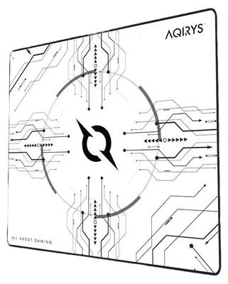 Obrázok produktu pre Herná podložka pod myš, M 450x400, AQIRYS GRUIS, biela