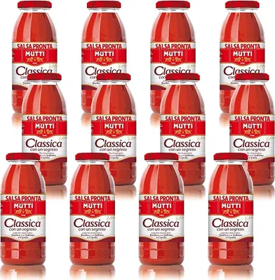 Produktbild von 12x Mutti Salsa Pronta Pomodoro Classica Tomatensauce 100% Italienisch 300g