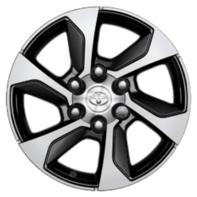 Obrázek produktu pro TOYOTA Hilux Černé leštěné hliníkové kolo 17 PW457-0K000-MB OE