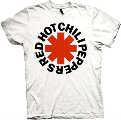 Produktbild von Red Hot Chili Peppers Red Asterisk White XL T-Shirt