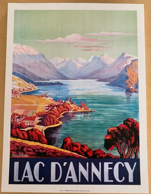 Image de Lac D'Annecy - Jean JULIEN - 30x40cm Affiche Poster