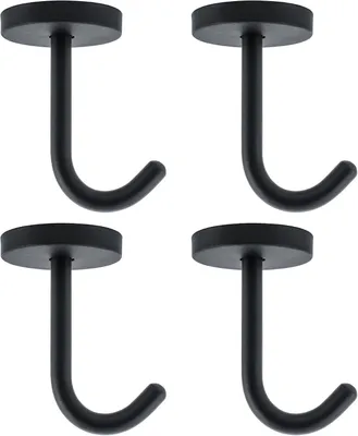 Imagen del producto de Ganchos para techo de acero inoxidable, juego de 4 unidades, 6 x 5 x 4 cm, versátiles, ideales para uso en jardines y talleres
