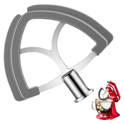 Flachrührer Edelstahl Silikon für KitchenAid 4,5–5 L