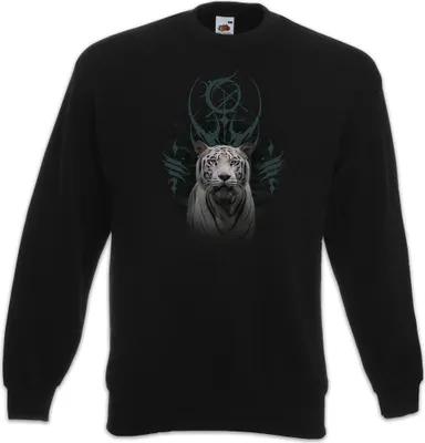 Produktbild von Urban Backwoods White Tiger, Sweatshirt, Farbe: Schwarz, Größe: 2XL
