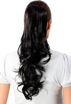 Produktbild von WIG ME UP Haarteil ZOPF schwarz, lang, gelockte Spitzen T148M-2