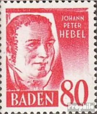 Produktbild von Briefmarken Franz. Zone-Baden 1948 Mi 36 postfrisch Freimarken