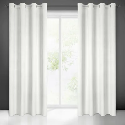 Produktbild von Vorhang ELIZA weiß 140x250 cm  Ösen Ösenvorhang
