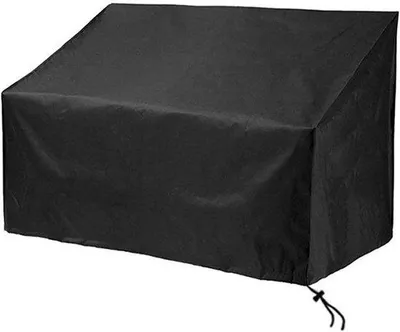 Obrázok produktu pre Ochranný kryt na záhradné sedacie súpravy – odolné vonkajšie nábytkové kryty – vodotesný materiál Oxford – 163 x 66 x 89 cm – čierna farba