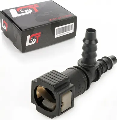 Produktbild von Kraftstoffleitung Verbinder Schlauchkupplung Schnellverschluss 7,89 mm T-Winkel
