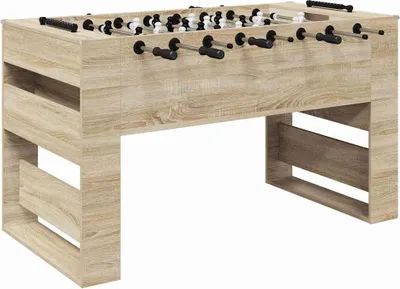 Produktbild von vidaXL Tischfußballtisch Sonoma-Eiche 146,5 x 74 x 85 cm Holzwerkstoff