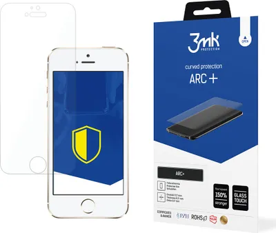 Produktbild von 3mk Display Schutzfolie ARC+ für Apple iPhone 5/5S/SE 0,17mm Self-Heal