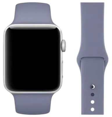 Imagen del producto de Correa de silicona Mercury para Apple Watch 42/44/45 mm, color lavanda
