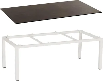 Produktbild von Sonnenpartner Gartentisch Base 200x100 cm Aluminium weiß Tischsystem
