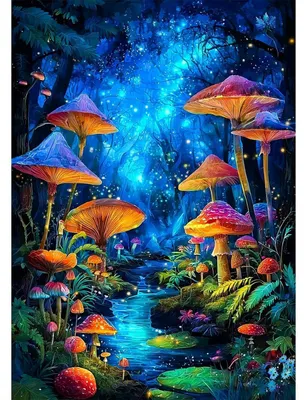 Image de Kit de peinture diamant 5D, paysage fantastique, 30x40 cm, modèle LEL012