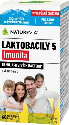 Imagen del producto de NatureVia Lactobacily 5 Inmunidad, 60 cápsulas