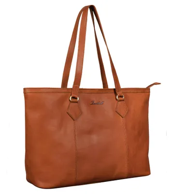 Produktbild von Benthill Handtasche Damen Echt Leder - Hochwertige Große Klassische Damentasche / Shopper - Elegante Umhängetasche - Schultertasche