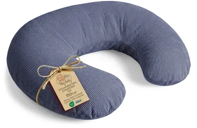Produktbild von Stillkissen 150 cm C-Form Nursing Pillow Stillmond Jeansfarbe