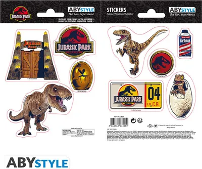Produktbild von JURASSIC PARK - Stickers - 16x11cm/ 2 sheets - Dinosaurs