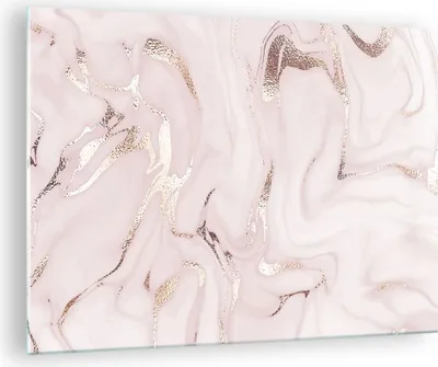 Produktbild von Bilder auf glas - Einteilig - Rosa Marmor verschüttet - 70x50cm - Glasbilder - Wandbilder - Bilder - zum Aufhängen bereit - Wanddekoration aus Glas - Glas Bilder - Wandbild auf Glas - GAA70x50-4799