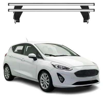 Produktbild von Menabo Dachträger Grundtäger für Ford Fiesta 2017-2020 50kg Alu Silber 2 tlg, KI-generiertes Bild