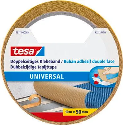Produktbild von tesa doppelseitiges Klebeband, Doppelklebeband, beidseitiges Verlegeband stark