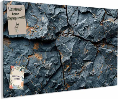 Produktbild von Magnettafel 90x60cm magnetisch & beschreibbar Metall-Board - Gesteinsformation