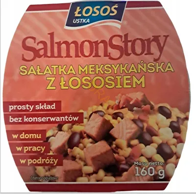 Zdjęcie produktu dla SAŁATKA meksykańska z Łososiem Łosoś Ustka 0,16 kg