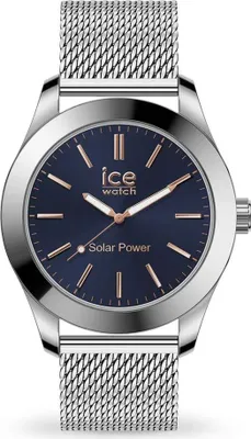 Produktbild von Ice‑Watch Herrenuhr ICE Steel Solar Silver Dark Blue 023794
