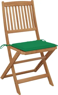 Produktbild von vidaXL Klappbare Gartenstühle 4 Stk. mit Kissen Massivholz Akazie