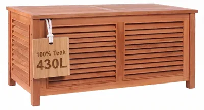 Produktbild von Aufbewahrungsbox Auflagenbox Teak Grande II aus massivem Teakholz Natur