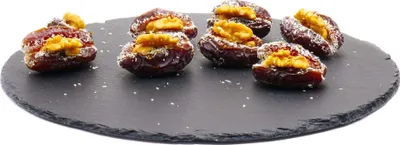 Produktbild von Königsdatteln gefüllt mit Walnusskerne und Kokospulver: 500g Größe: 500g