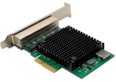 Image de DIGITUS DN-10136 DIGITUS Carte réseau Gigabit Ethernet PCI Express, 4 ports