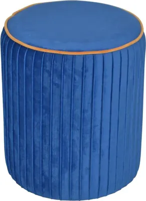 Produktbild von Sitzpouf Pouf Sitzhocker Fußhocker Hocker in Azurblau