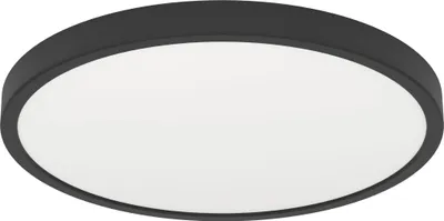 Produktbild von EGLO LED Deckenleuchte Fueva 6, runde Deckenlampe, Aufbaulampe aus Kunststoff in Schwarz und Weiß, Deckenbeleuchtung warmweiß-kaltweiß, ⌀ 39 cm