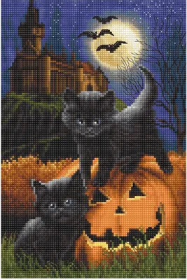 Image de Letistitch, kit de broderie au point de croix. "Nous vous avons effrayé ?" Motif à compter, 23 x 15,5 cm