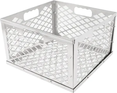 Image de Panier à charbon de bois – Amovible, portable, en acier inoxydable robuste, pour barbecue au charbon de bois