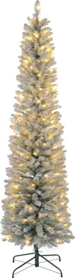 Produktbild von Weihnachtsbaum 210 cm, LED-Lichterkette, Kunstkette, flammhemmend, Metallbasis, Grün